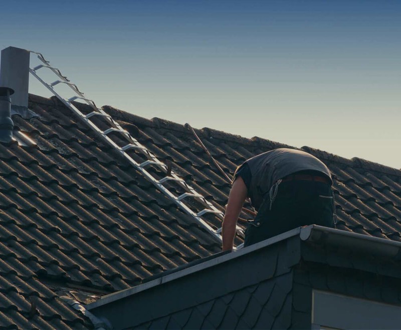 repairing a damaged roof