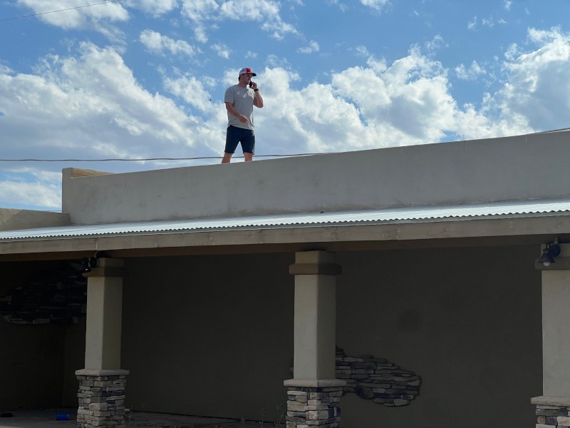 Roof inspection of a Phoenix home